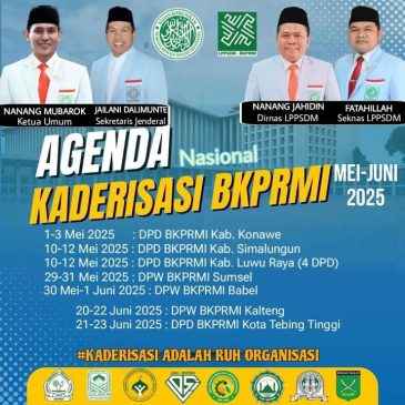 Kaderisasi adalah Ruh Organisasi