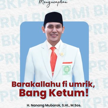BKPRMI Aceh Singkil Mengucapkan Selamat Milad Buat Ketum DPP BKPRMI (H. Nanang Mubarok)